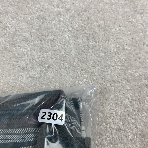 The North Face Mens Size Large Green Plaid Hiking Camping Outdoor Flannel Shirt - Picture 15 of 15